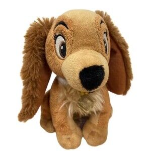 Disney Lady & The Tramp Lady Plush Dog 6.25 inches high